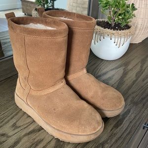 UGG Classic Chestnut Waterproof Suede Calf Boots